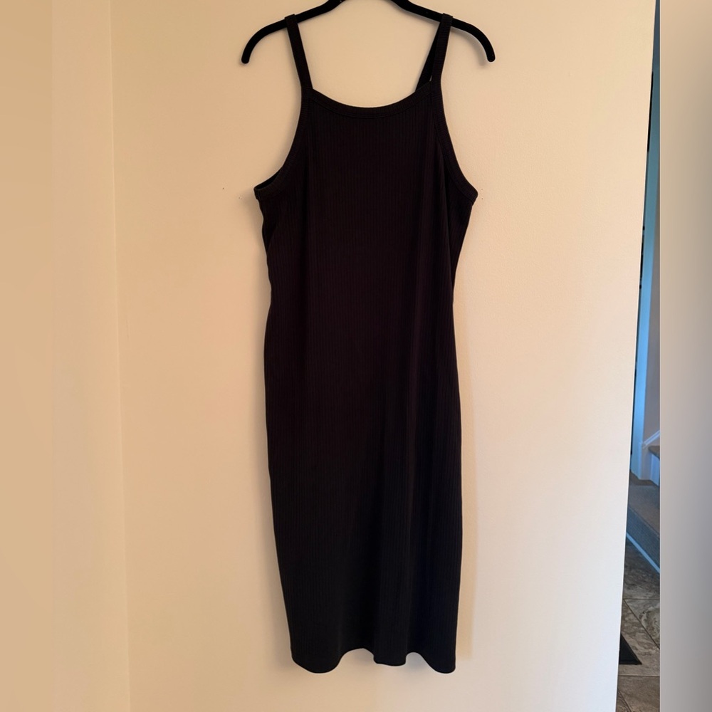 GAP black Ribbed Fabric dress